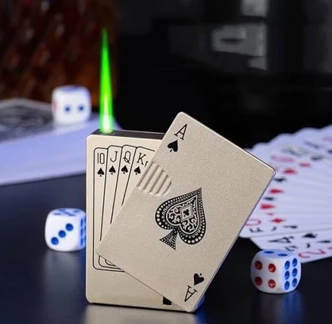 White Ace Card Lighter - Image 2