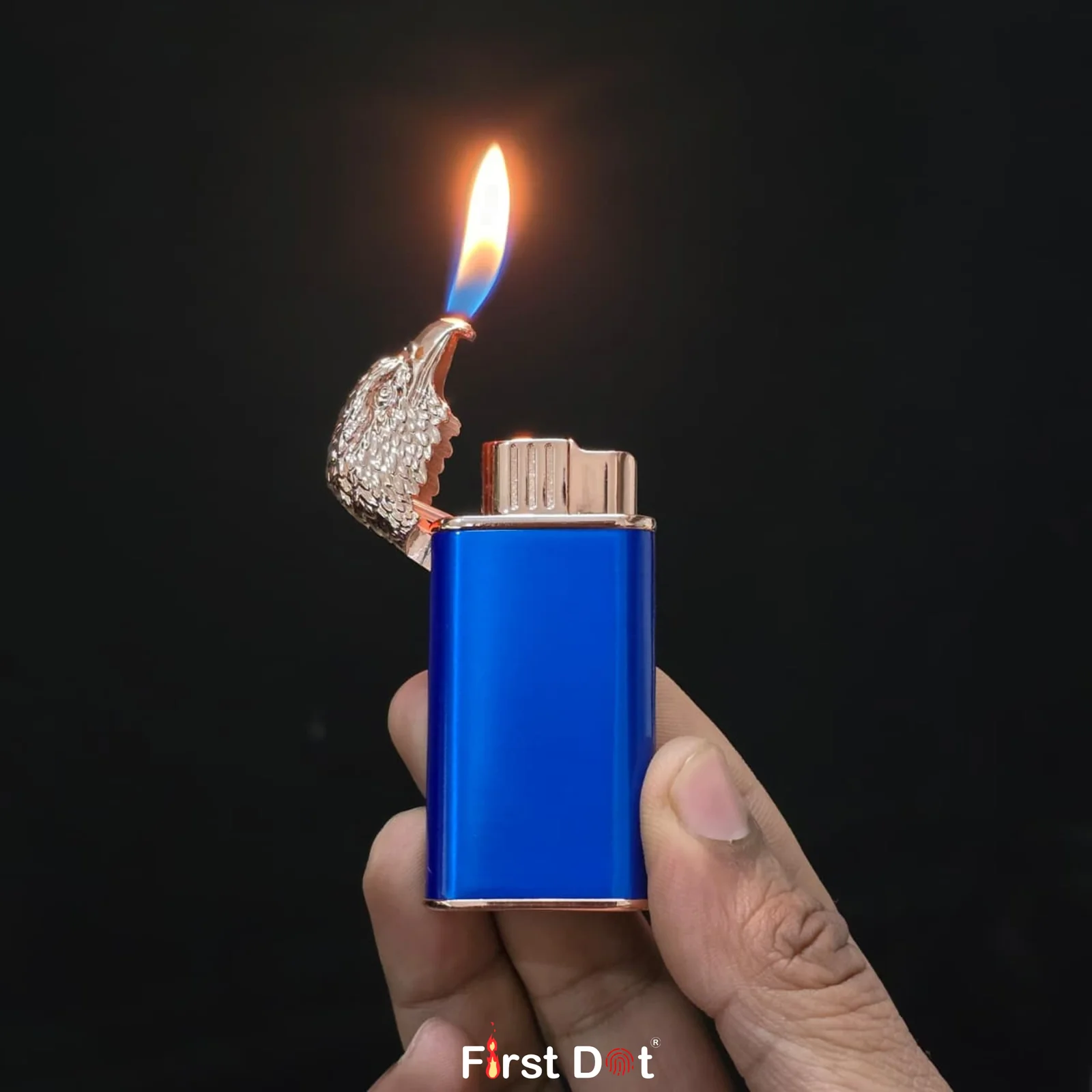Eagle Dual Flame Wind-Lighter (Blue) - Image 2