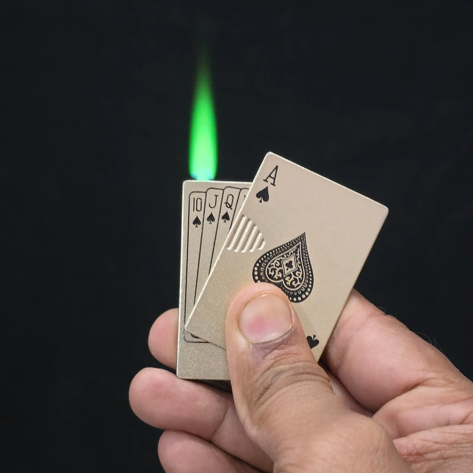 Playing Card Edition Slide Green Jet Flame - Image 2