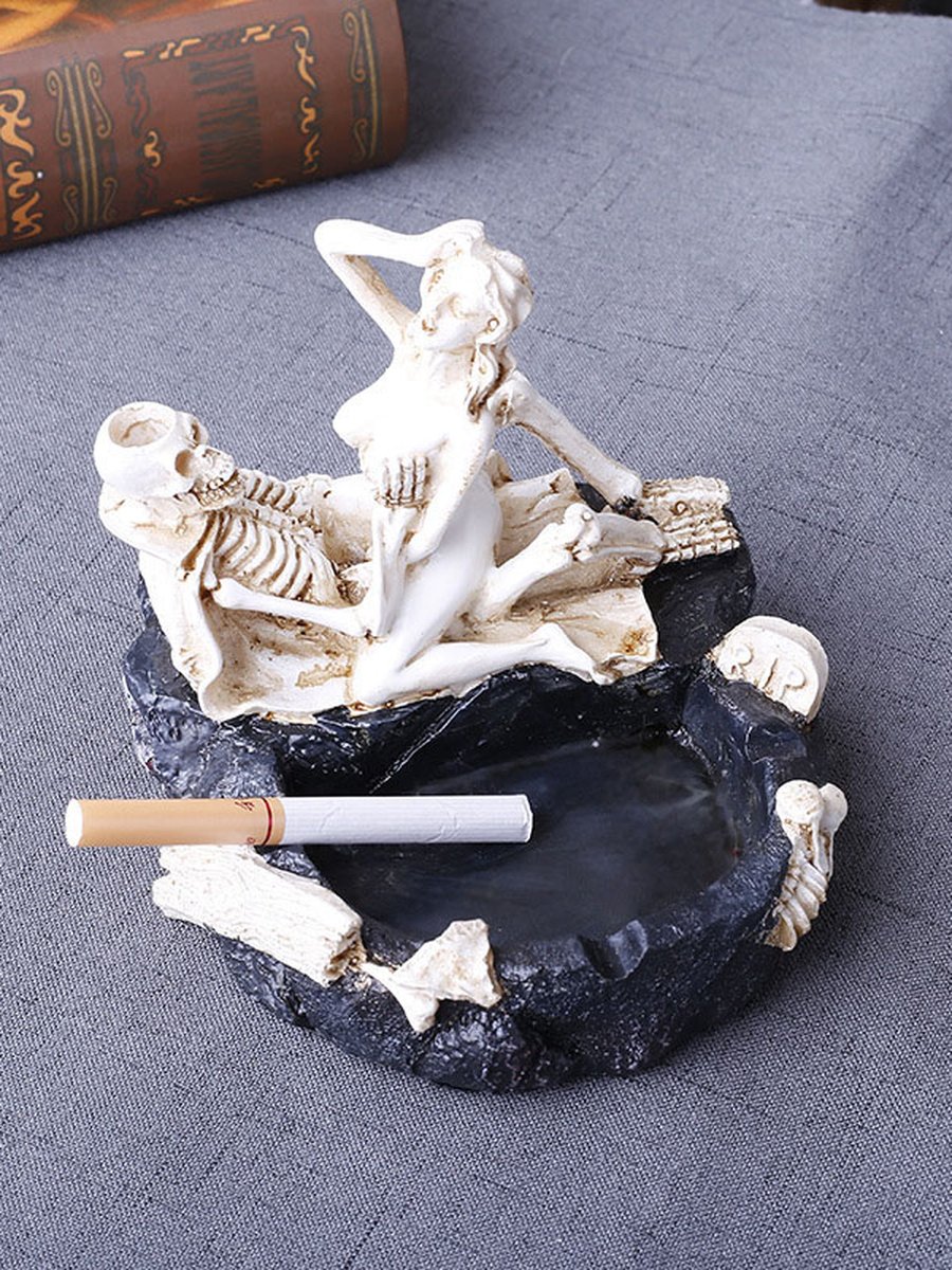 Sexy Nude & Skeleton Ashtray - Image 2