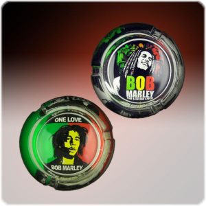 Bob Marley Glass Ashtrays