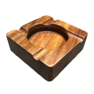 Cigar Ashtray Solid Walnut Wood Ash Tray Rustic Minimalist