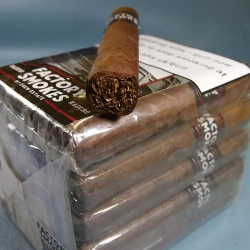 Drew Estate Factory Smokes Maduro Robusto Cigar - Image 2